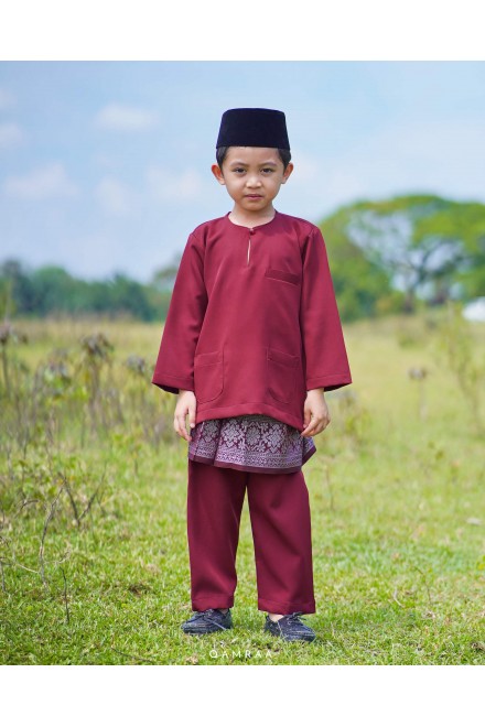 RTW BAJU MELAYU (JOHOR ) MAROON